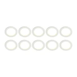 Lámpara empotrable LED Arcchio Milaine, blanca, atenuable, Set de 10
