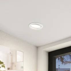Lámpara empotrable LED Arcchio Katerin, 10 cm, blanca, orientable