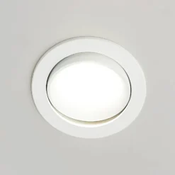 Lámpara empotrable LED Arcchio Katerin, 10 cm, blanca, orientable