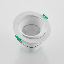 Lámpara empotrable LED Arcchio Katerin, blanca, orientable, juego de 2 unidades