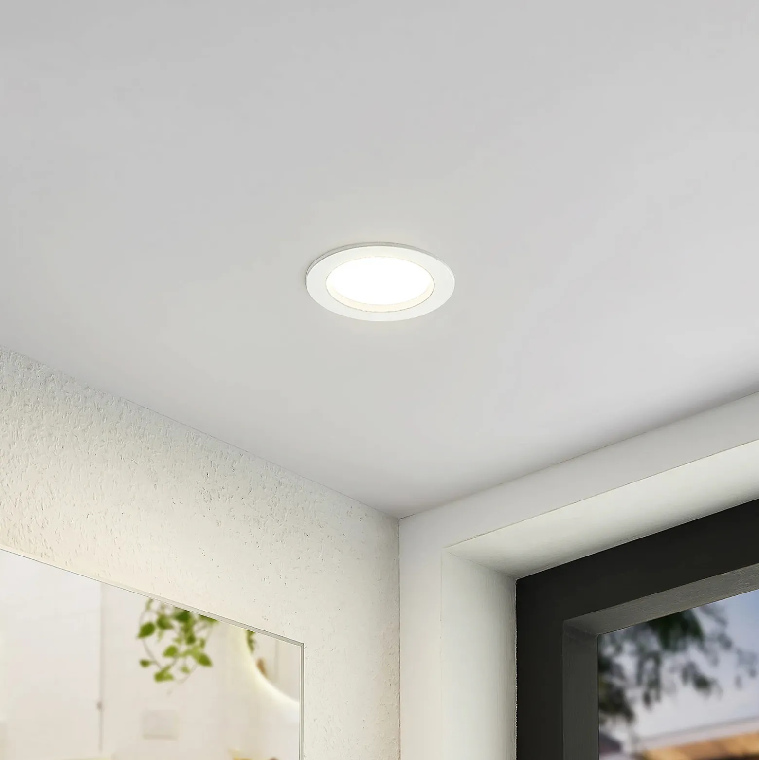 Lámpara empotrable LED Arcchio Milaine, blanca, atenuable, Set de 10