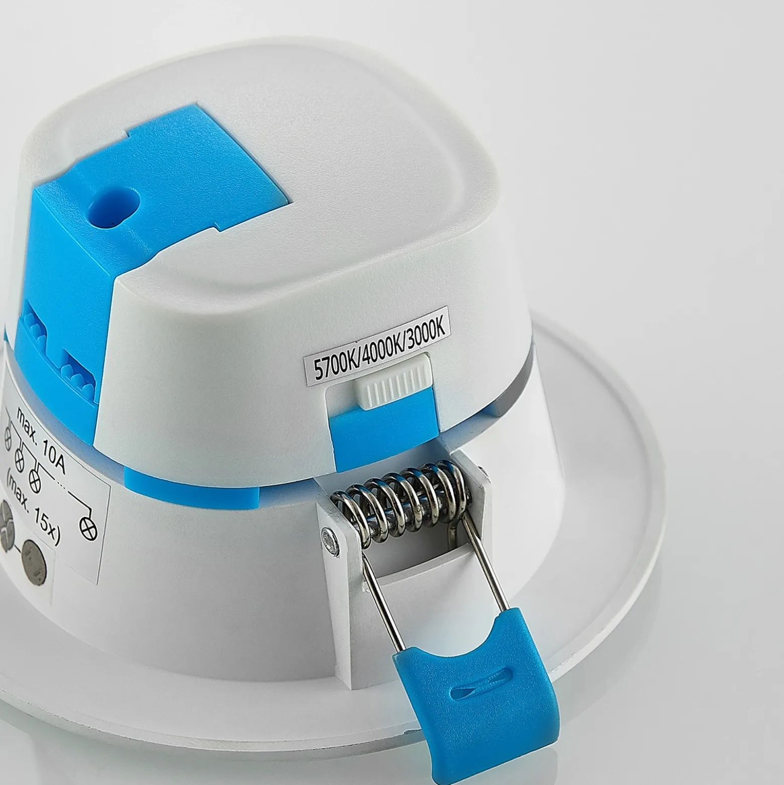 Lámpara empotrable LED Arcchio Milaine, blanca, atenuable, Set de 10