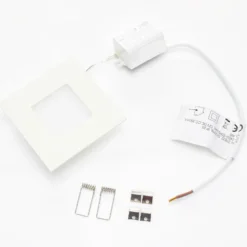 Lámpara empotrable LED blanca Klaus para cajas empotrables