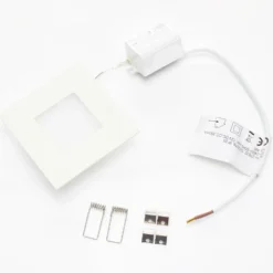 Lámpara empotrable LED blanca Klaus para cajas empotrables