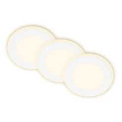 Lámpara empotrable LED Gima, blanca, 3.000 K, juego de 3