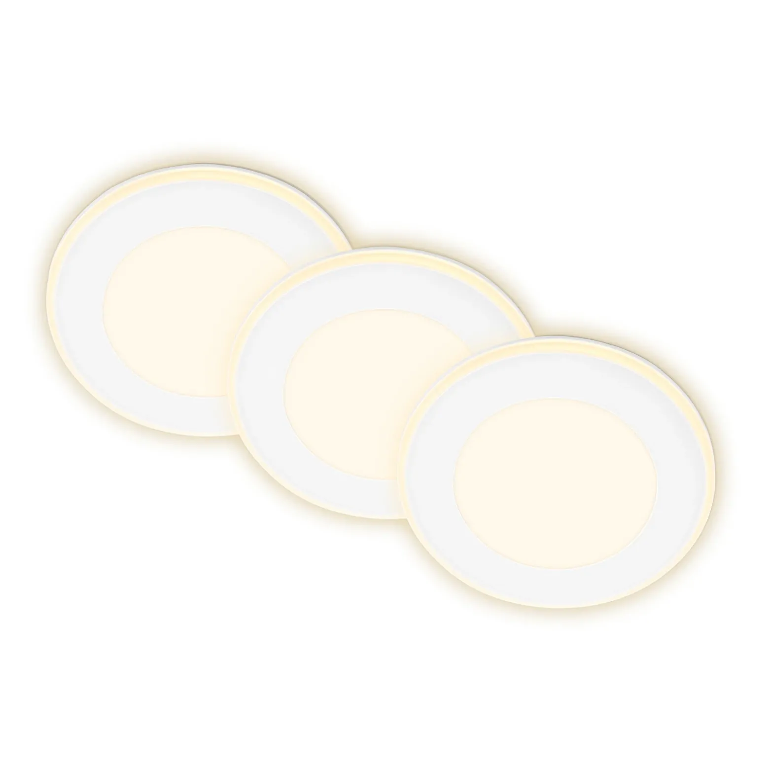Lámpara empotrable LED Gima, blanca, 3.000 K, juego de 3