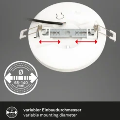 Lámpara empotrable LED 7609 3.000K/4.000K Ø 17 cm