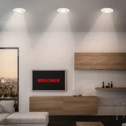 Lámpara empotrable LED Klira, blanca, orientable, atenuable, juego de 3 unidades