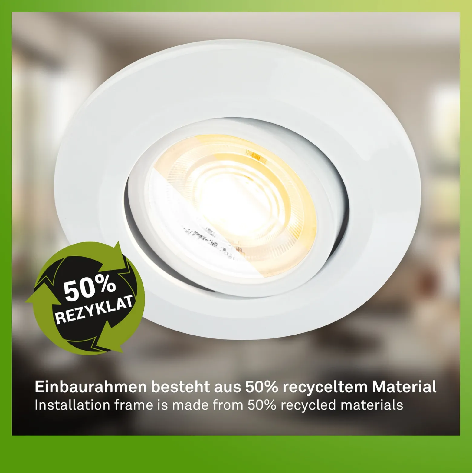 Lámpara empotrable LED Klira, blanca, orientable, atenuable, juego de 3 unidades