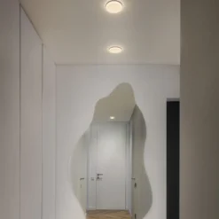 Lámpara empotrable LED OSRAM SLIM, Ø 17 cm, blanca, metal, 3.000 K