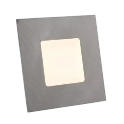 Lámpara empotrable LED para cajas empotrables, plata