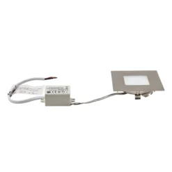 Lámpara empotrable LED para cajas empotrables, plata