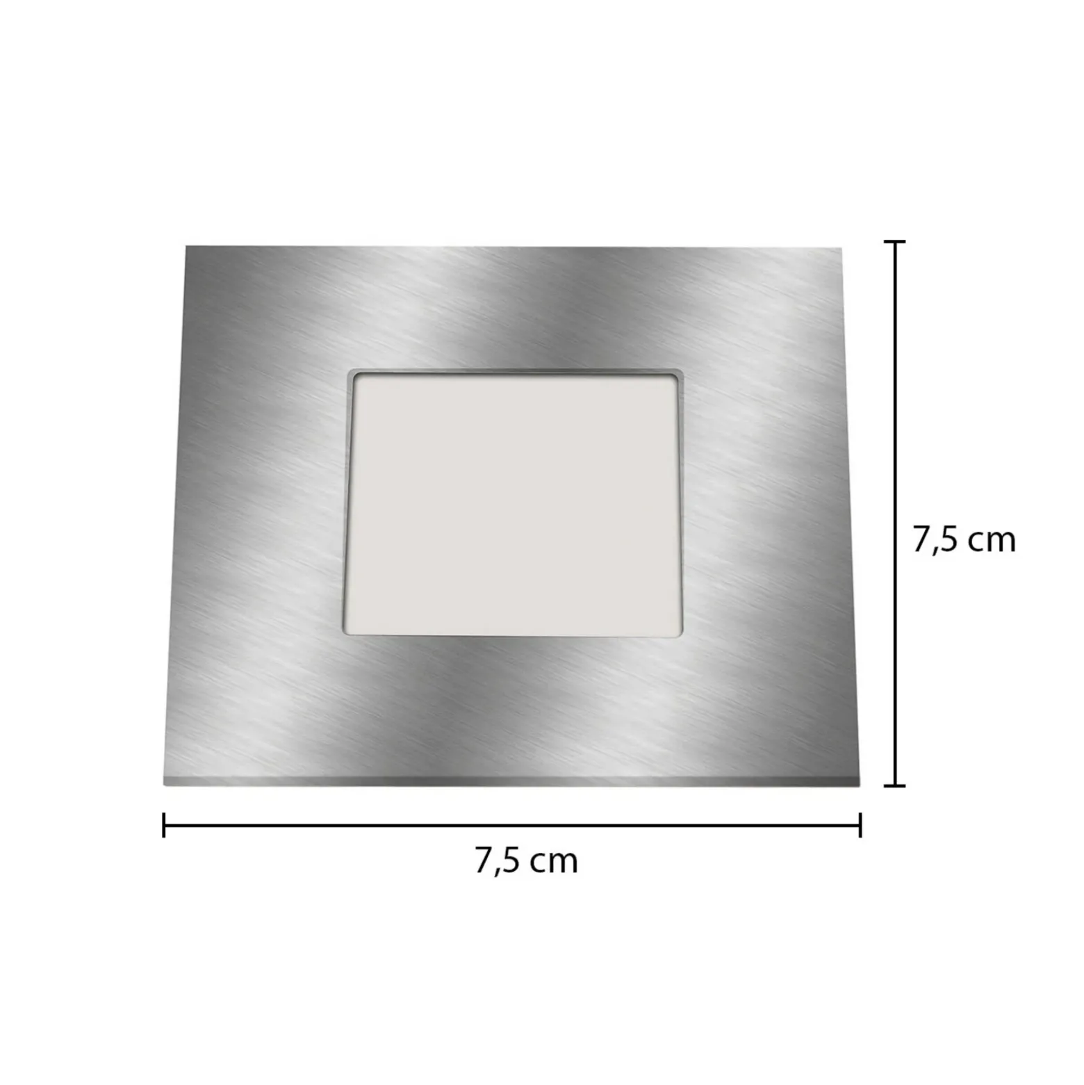 Lámpara empotrable LED para cajas empotrables, plata