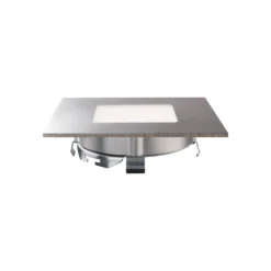 Lámpara empotrable LED para cajas empotrables, plata
