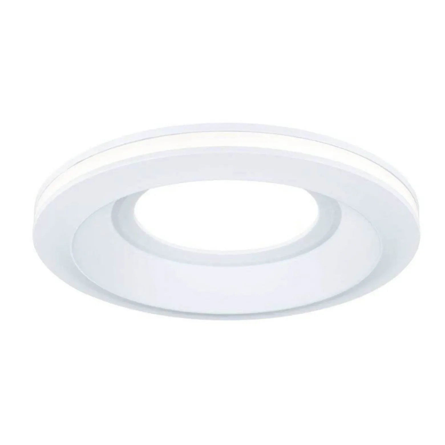 Lámpara empotrable LED Paulmann Sormus blanca, Ø 10 cm, IP65, juego de 3
