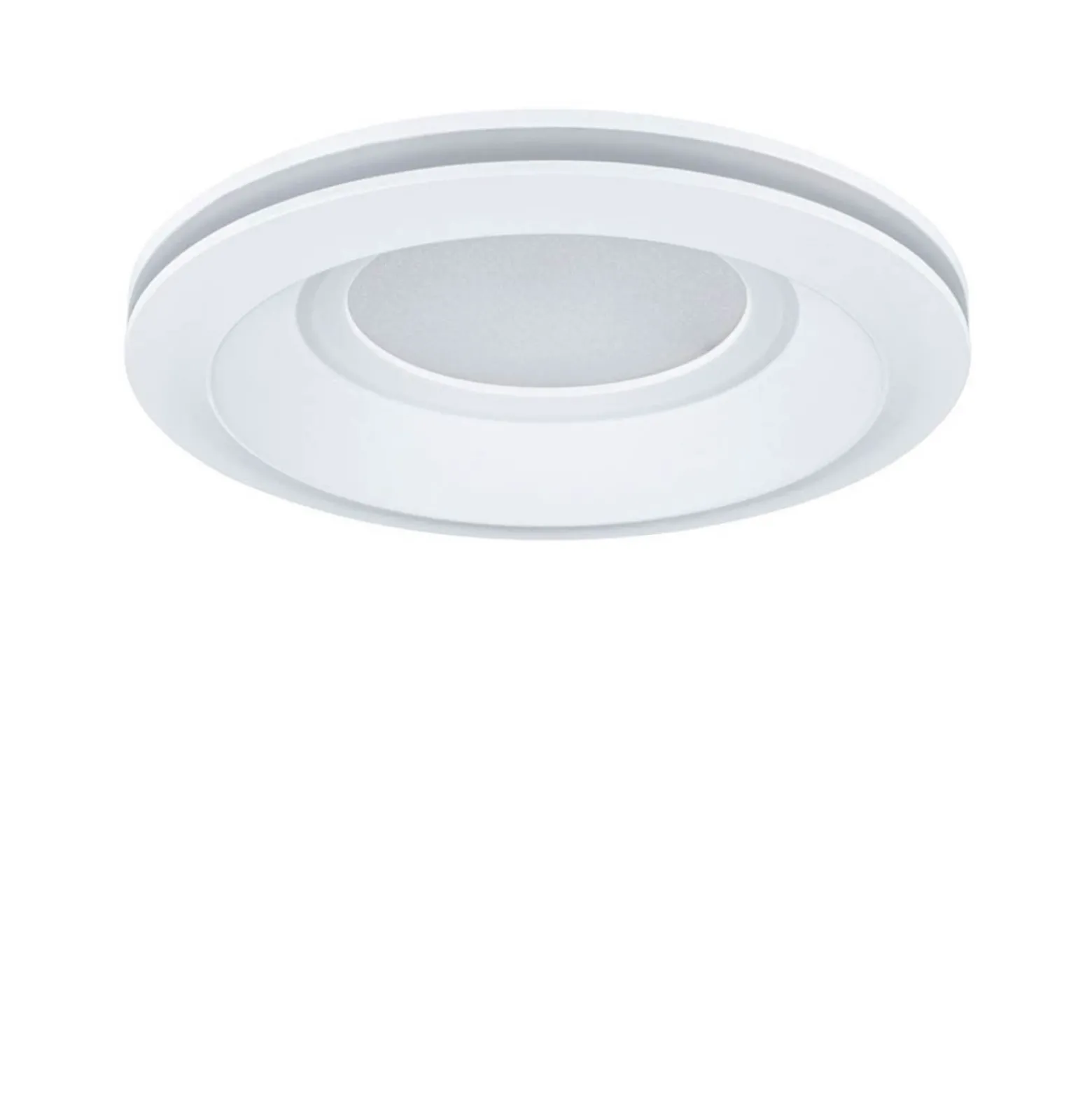 Lámpara empotrable LED Paulmann Sormus blanca, Ø 10 cm, IP65, juego de 3