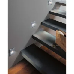 Lámpara empotrable LED Paulmann Edge Quadro Square, cromo mate