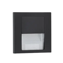 Lámpara empotrable LED Paulmann Tsaro, de plástico negro, 2700 K