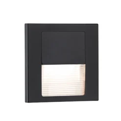 Lámpara empotrable LED Paulmann Tsaro, de plástico negro, 2700 K