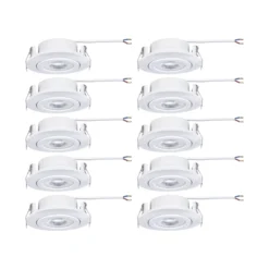 lámpara empotrable LED Paulmann, blanca, Ø 8 cm, 4,8 W, encendido/apagado,