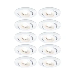 lámpara empotrable LED Paulmann blanca Ø 8 cm 4,8 W 3 niveles de atenuable,