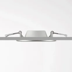 Lámpara empotrable LED Prios Cadance, plata, 12 cm, juego de 3, CCT