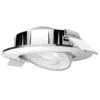 Lámpara empotrable LED Slimo, orientable, cromo