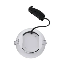 Lámpara empotrable Lindby Jyla, blanco mate, Ø 13 cm, GX53