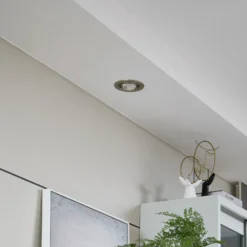 Lámpara empotrable Lindby Jyla, níquel mate, Ø 13 cm, GX53
