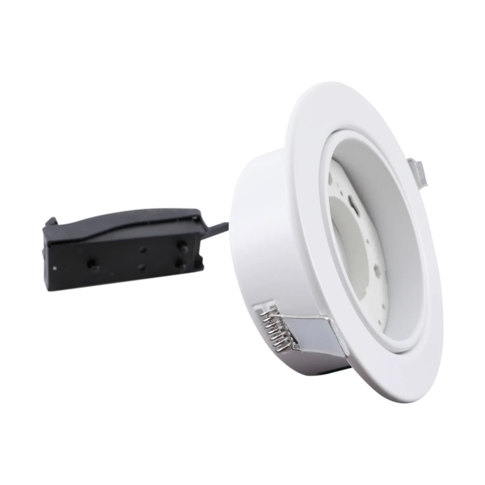 Lámpara empotrable Lindby Jyla, blanco mate, Ø 13 cm, GX53