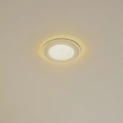 Lámpara empotrable Lindby LED Toka, 6,5 W, blanca, plástico, CCT