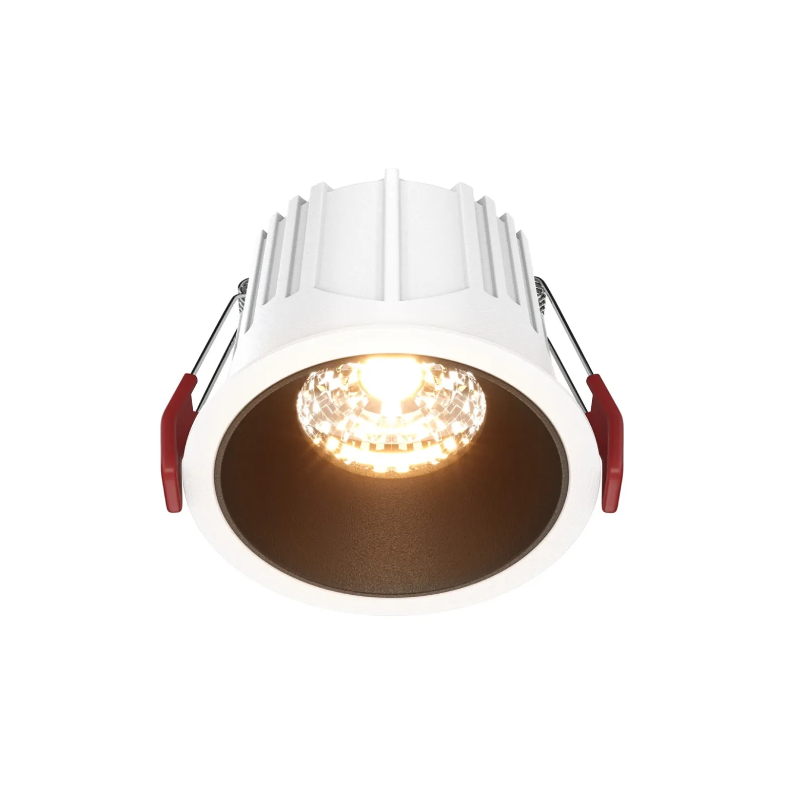 Lámpara empotrable Maytoni Alfa, blanco/negro, Ø 8,5 cm, 15 W, 36°