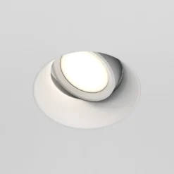 Lámpara empotrable Maytoni Dot blanco redondo 11,8 x 9 cm aluminio GU10