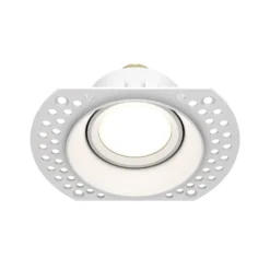 Lámpara empotrable Maytoni Dot blanco redondo 11,8 x 9 cm aluminio GU10