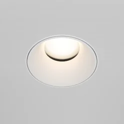 Lámpara empotrable Maytoni Share, blanco/blanco, Ø 10,2 cm, aluminio, GU10