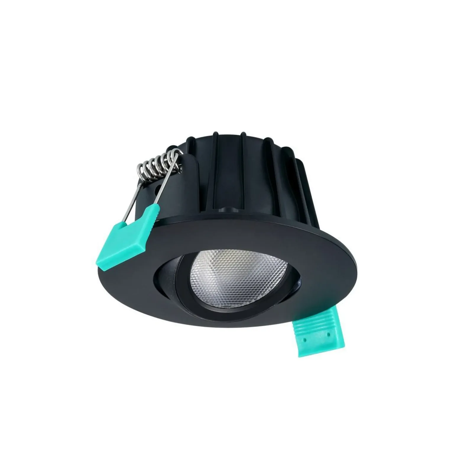 Lámpara empotrable Obico 68 de Sylvania, negra, IP65, CCT, atenuable