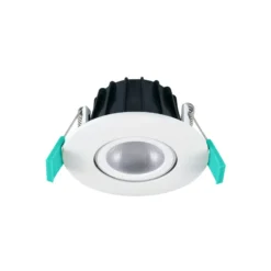 Lámpara empotrable Obico 68 de Sylvania, blanca, IP65, CCT, atenuable