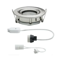 Lámpara empotrable Paulmann Nova Plus, hierro, Ø 9 cm, GU5.3/GU10, IP65