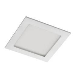 Lámpara empotrable Prios LED Helina, plata, 16,5 cm, atenuable