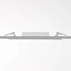 Lámpara empotrable Prios LED Helina, plata, 22 cm, 18 W, atenuable