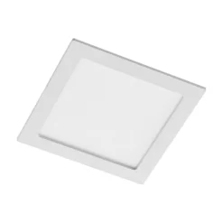 Lámpara empotrable Prios LED Helina, blanca, 22 cm, 18 W, atenuable