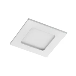Lámpara empotrable Prios LED Helina, plata, 11,5 cm, atenuable