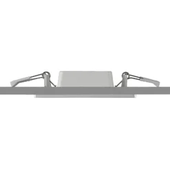 Lámpara empotrable Prios LED Helina, plata, 11,5 cm, atenuable