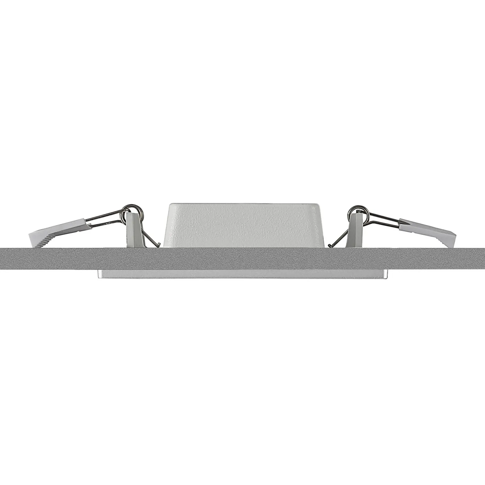Lámpara empotrable Prios LED Helina, plata, 11,5 cm, atenuable