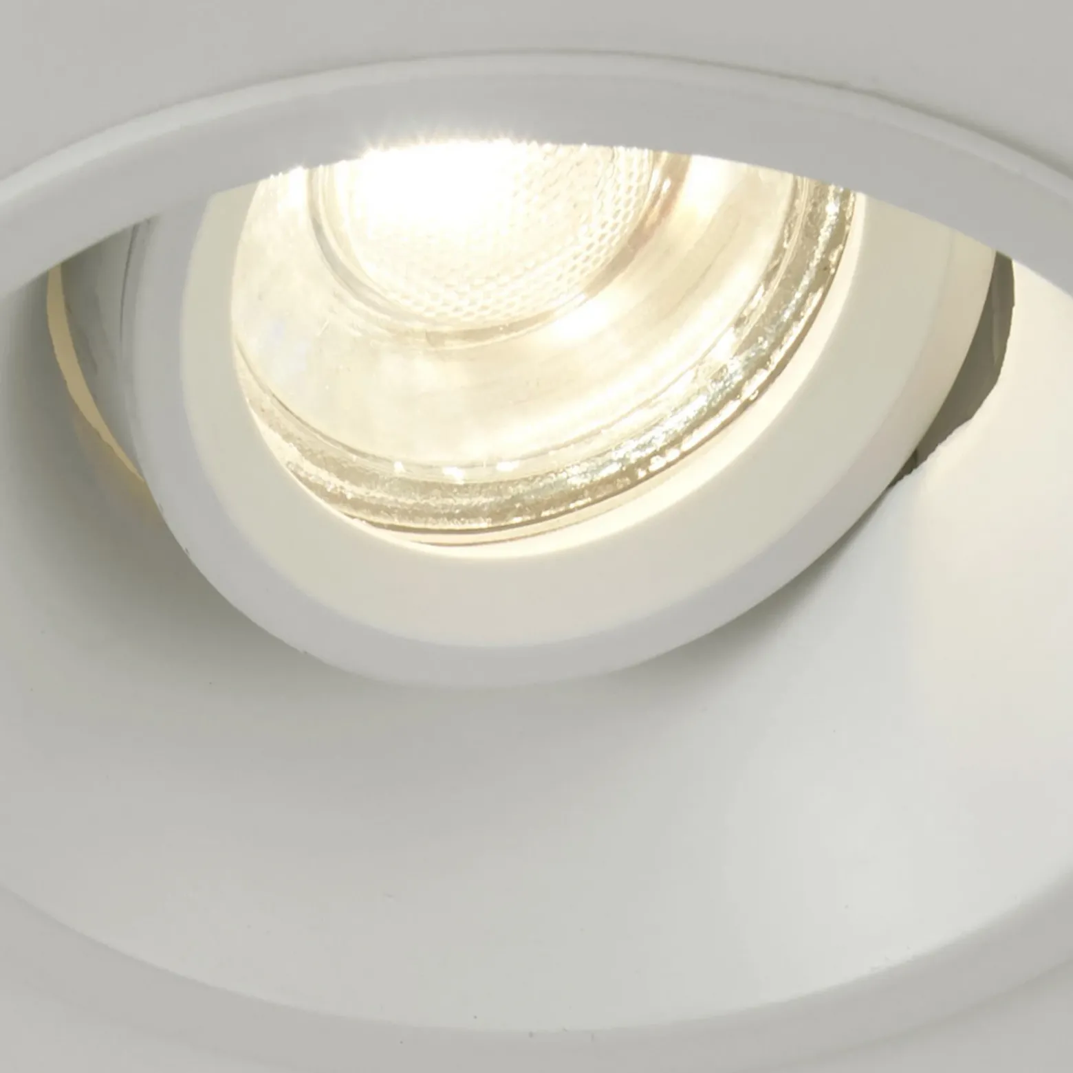 Lámpara empotrable Slim Trim, blanca, Ø 9,4 cm, IP20, aluminio, GU10