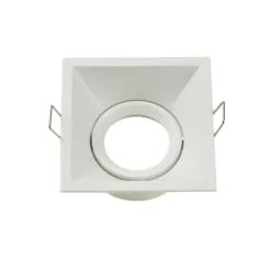 Lámpara empotrable Slim Trim Square, blanca, 9 x 9 cm, aluminio, GU10