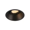 Lámpara empotrable SLV Horn, QPAR51, negra, aluminio, Ø 10,5 cm