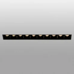 Lámpara empotrada LED Troop Trimless, 10 luces