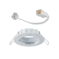 Lámpara empotr. Premium Secure, bajo volt., blanco