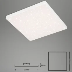 Lámpara estrellada LED Frameless CCT, 45x45cm